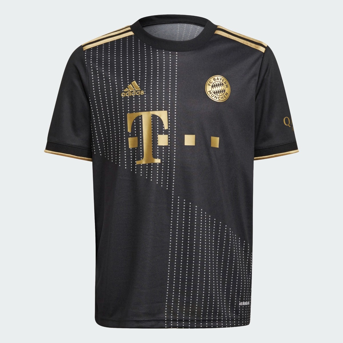 Adidas 2021-22 Bayern Munchen Youth Away Jersey - Black-Gold
