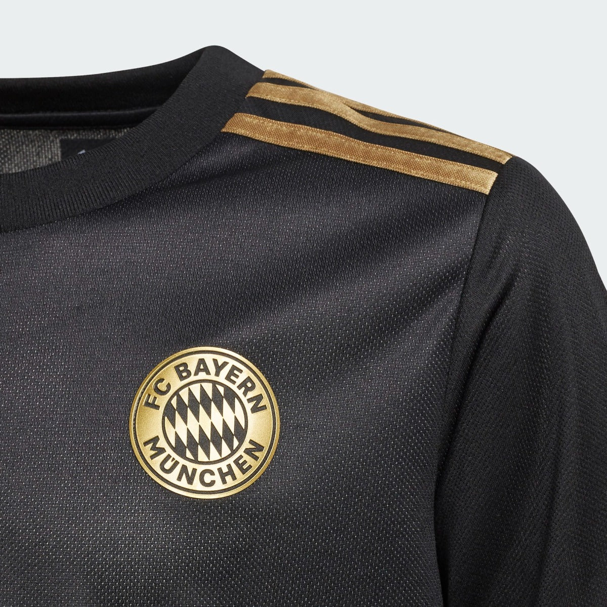 Adidas 2021-22 Bayern Munchen Youth Away Jersey - Black-Gold
