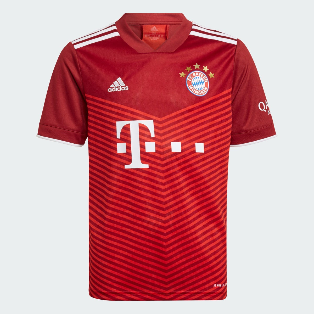 Adidas 2021-22 Bayern Munich Youth Home Jersey - True Red (Front)