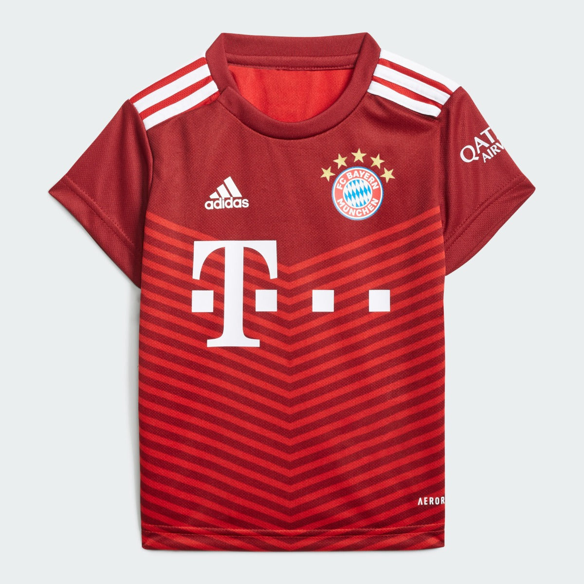 Adidas 2021-22 Bayern Munich Home Baby Set - True Red (Shirt - Front)