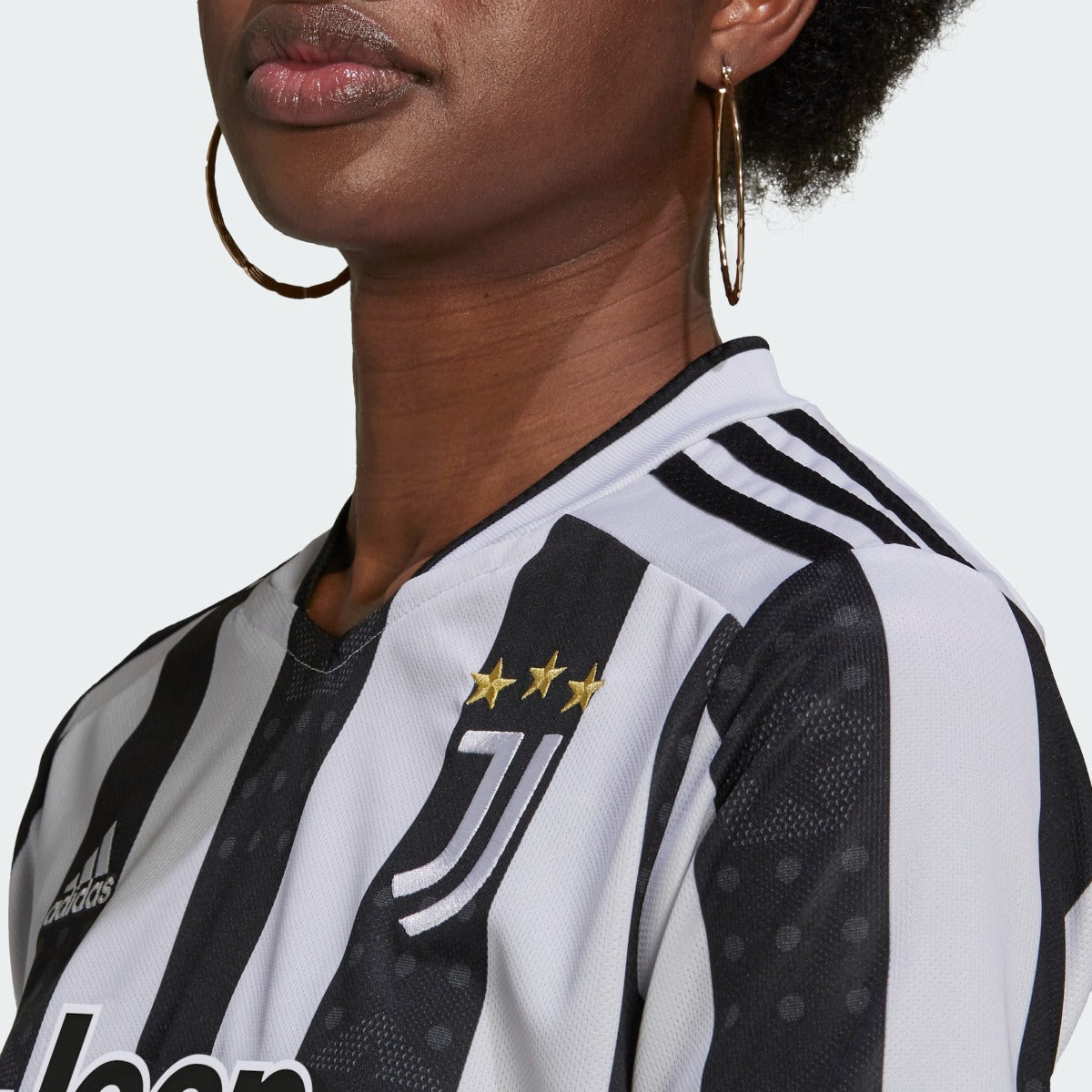 Adidas 2021-22 Juventus Women Home Jersey - White-Black (Detail 1)
