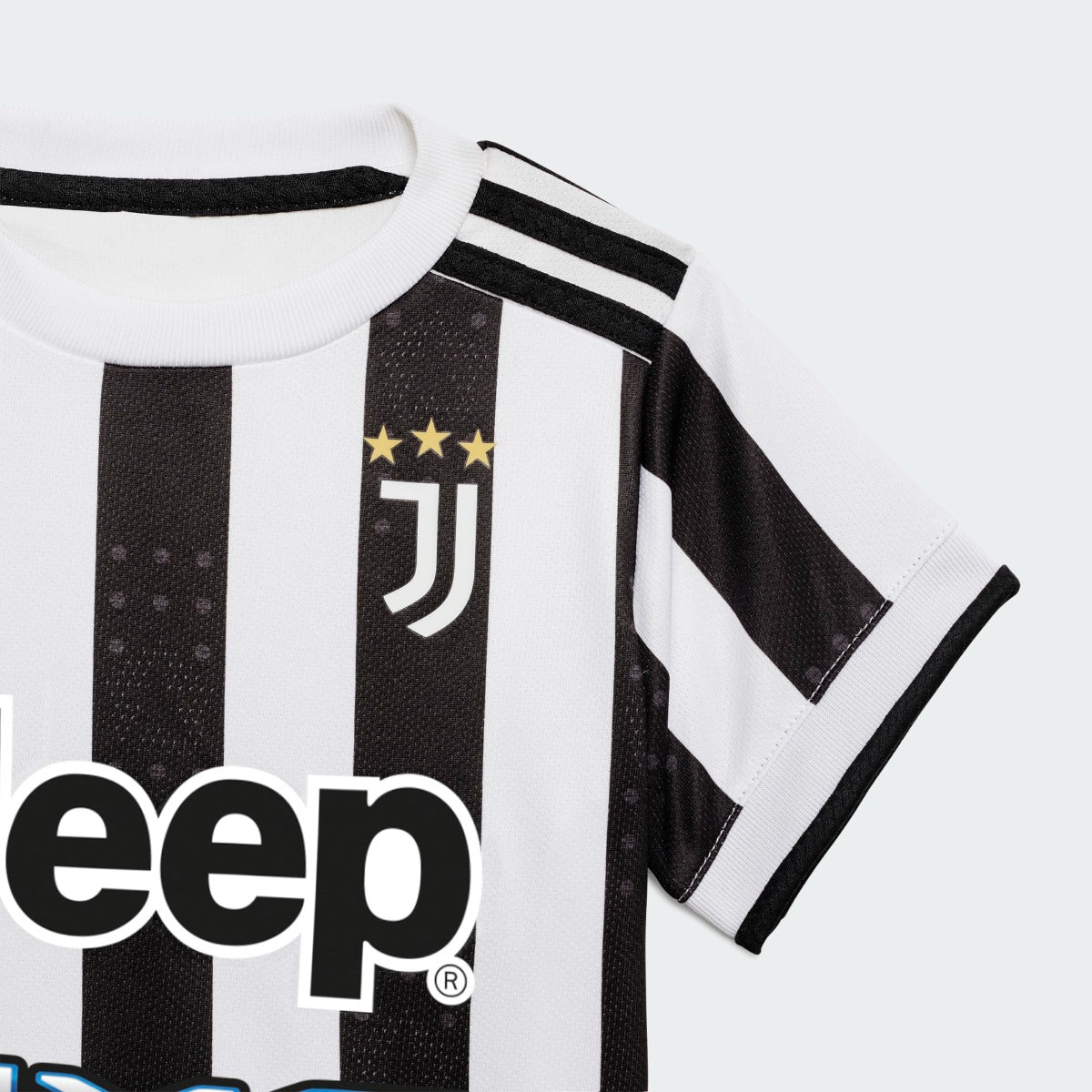 Adidas 2021-22 Juventus Home Baby Set - White-Black (Detail 2)