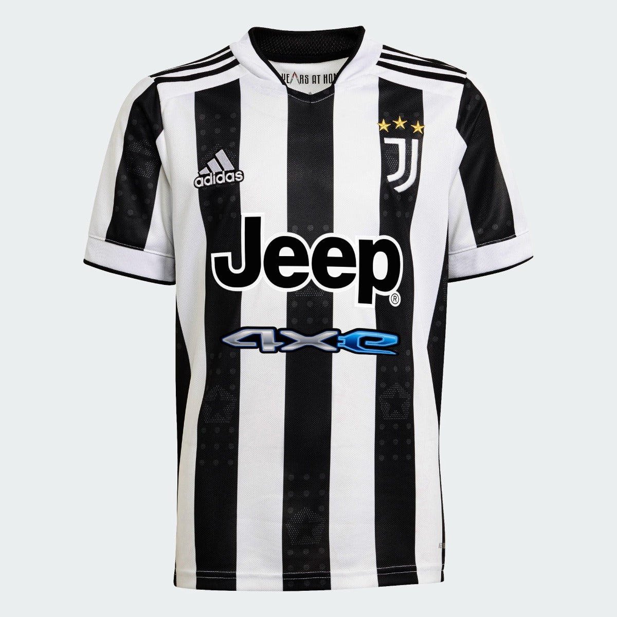Adidas 2021-22 Juventus Youth Home Jersey - White-Black (Front)