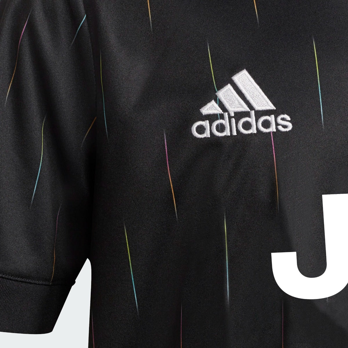 Adidas 2021-22 Juventus Youth Away Jersey - Black (Detail 1)