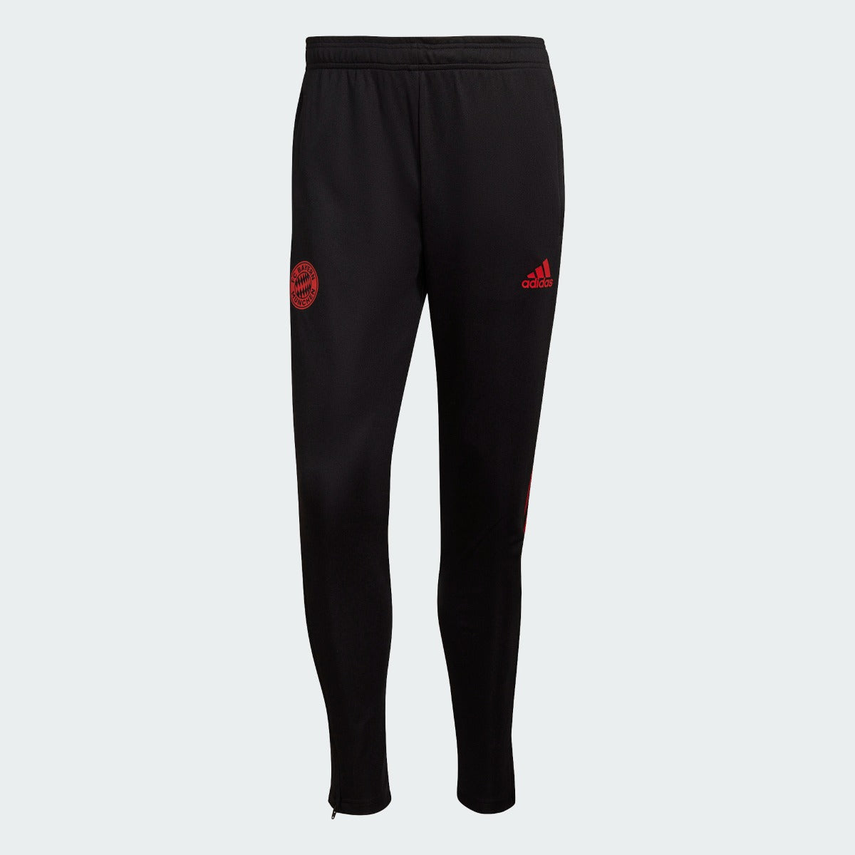 Adidas 2021-22 Bayern Munich Training Pants - Black-Red (Front)