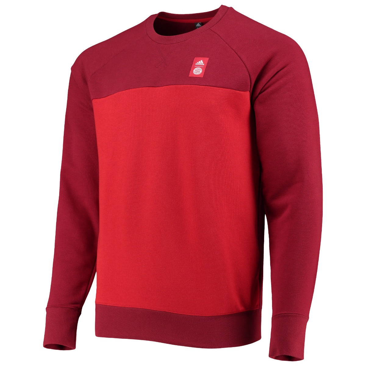 Adidas 2021-22 Bayern Munich Graphic Crew Sweatshirt - Red (Front)