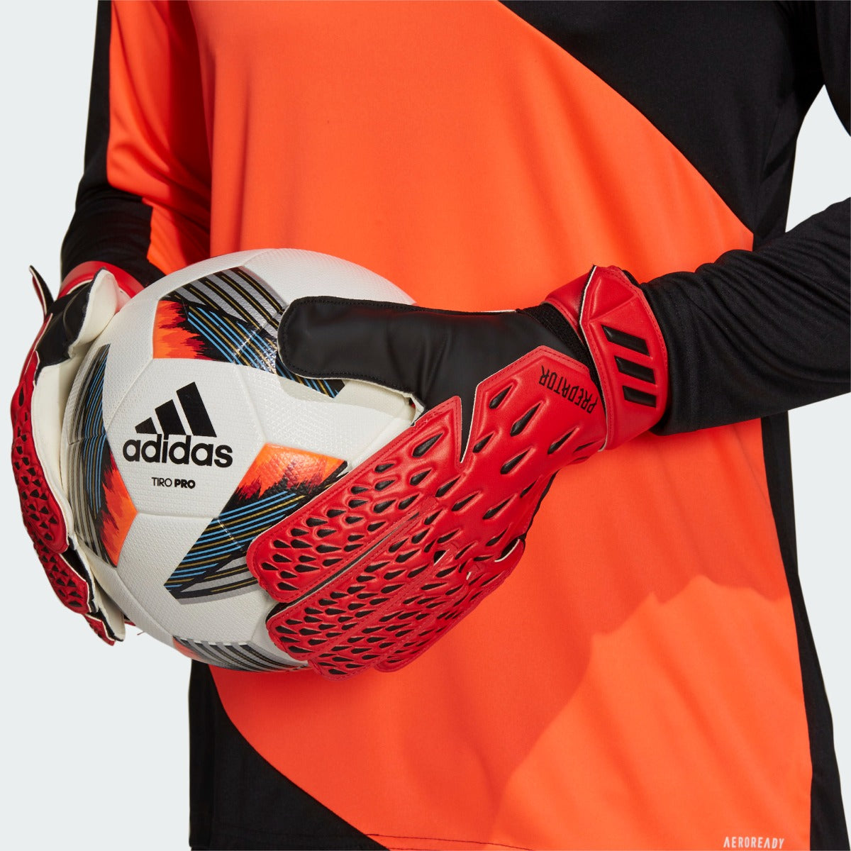 Adidas Predator Training Goalkeeper Gloves - Red-Black (Model 2)