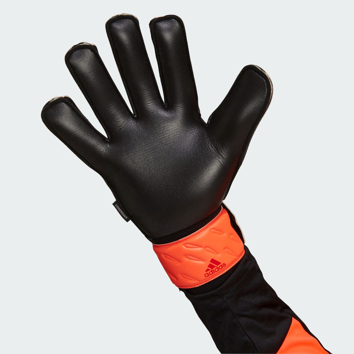 Adidas Predator Match Fingersave Goalkeeper Gloves - Solar Red-Black (Single - Inner)