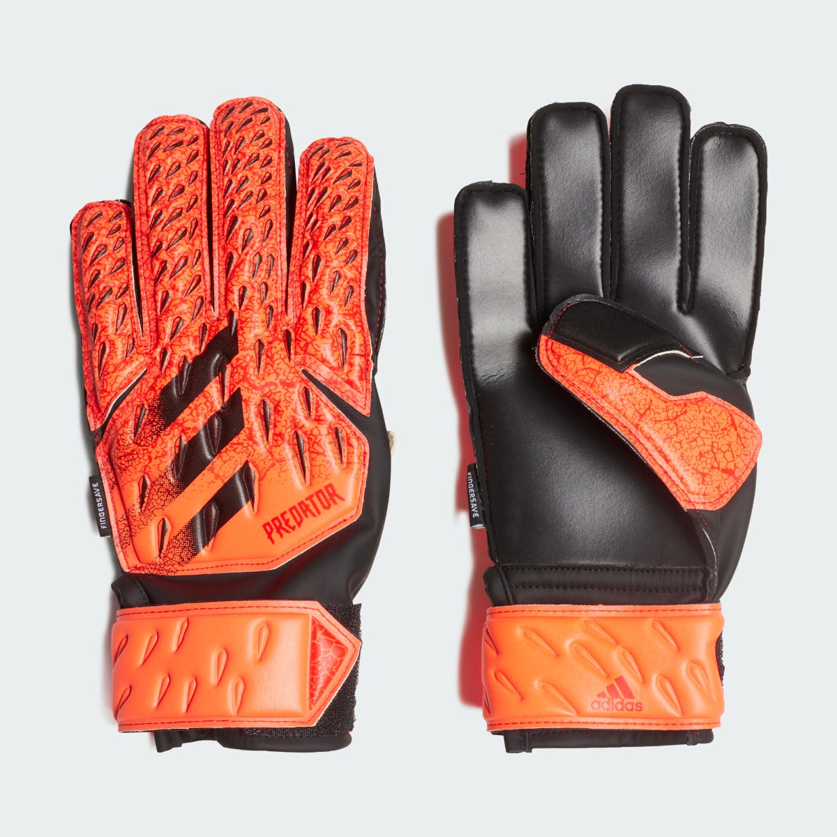 Adidas JR Predator Match FS  Goalkeeper Gloves - Orange-Black (Pair)