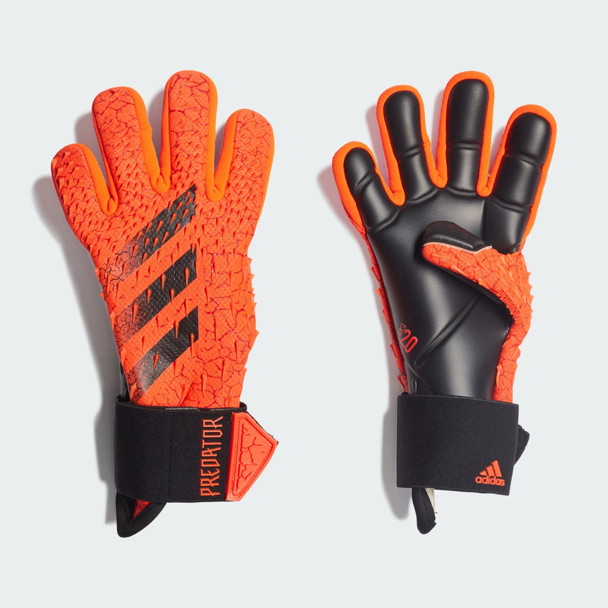 adidas JR Predator GL Pro Goalkeeper Glove - Solar Red-Black (Pair)