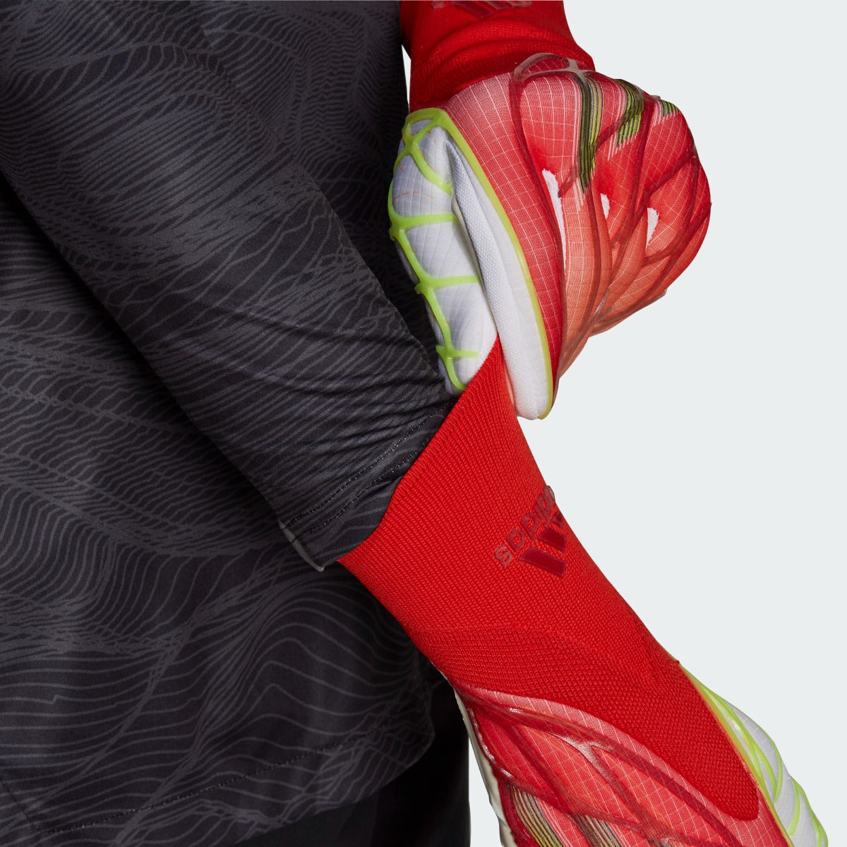Adidas X PRO Goalkeeper Gloves - Solar Red (Model 3)
