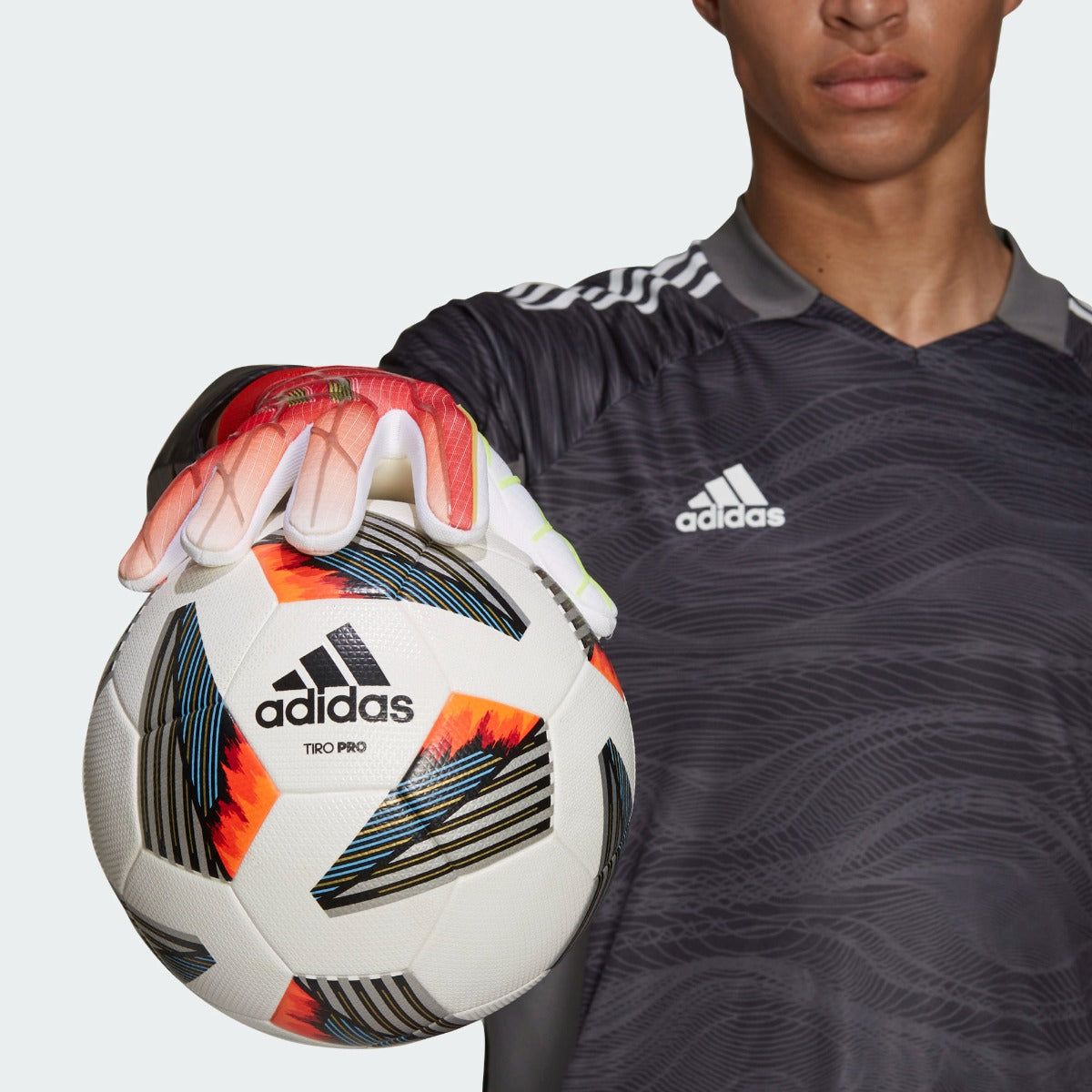 Adidas X PRO Goalkeeper Gloves - Solar Red (Model 1)