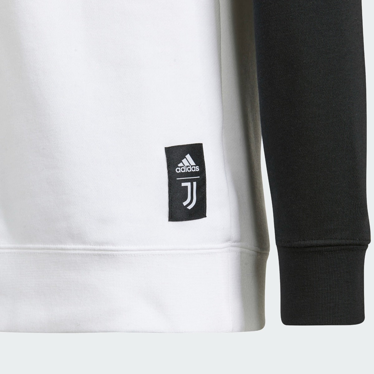 Adidas 2021-22 Juventus Youth Crewneck Sweater - White-Black (Detail 2)