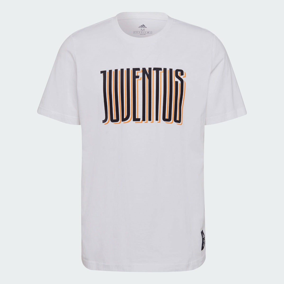Adidas 2021-22 Juventus Street Graphic Tee - White-Black-Orange (Front)