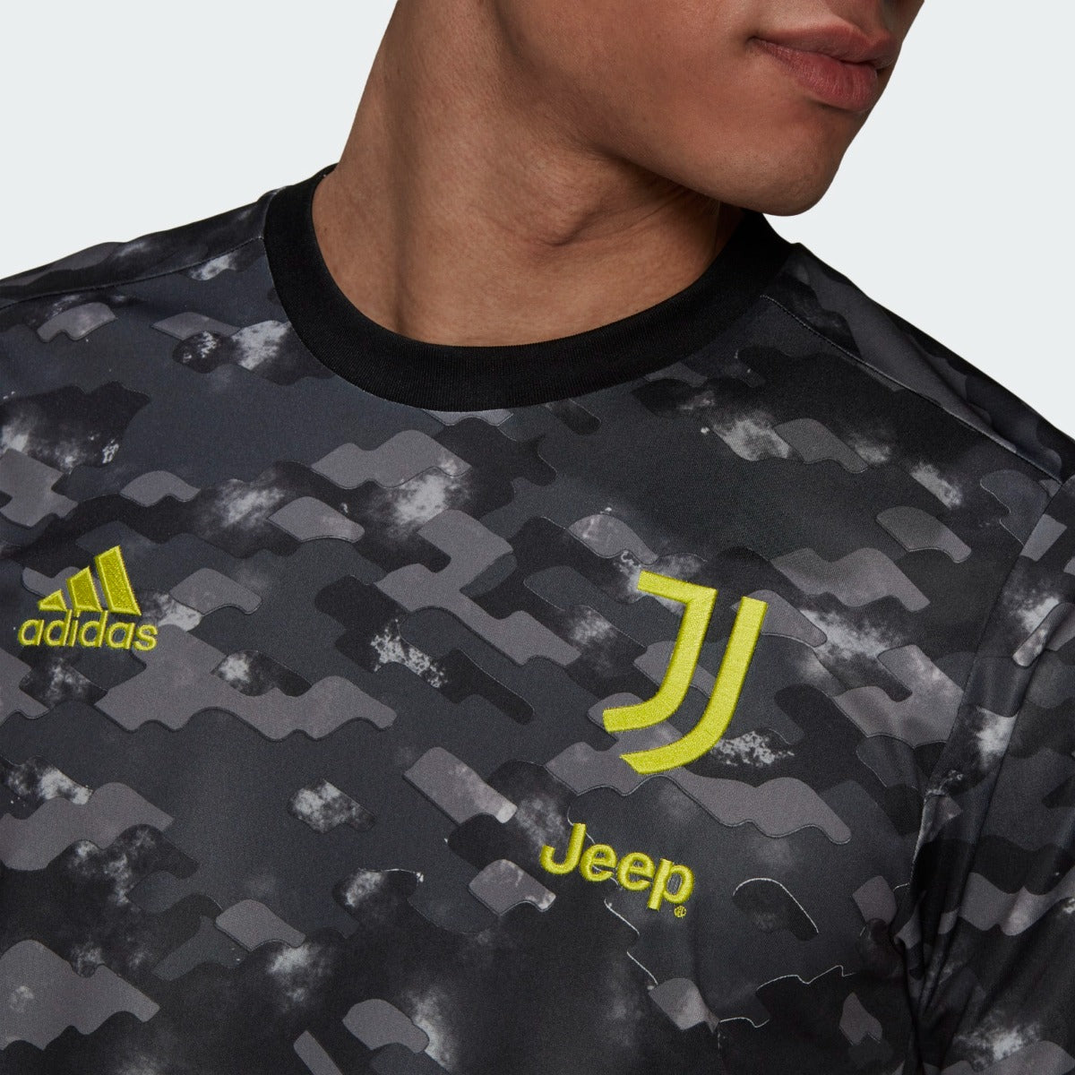 Adidas 2021-22 Juventus Pre-Match Jersey - Camo (Detail 1)