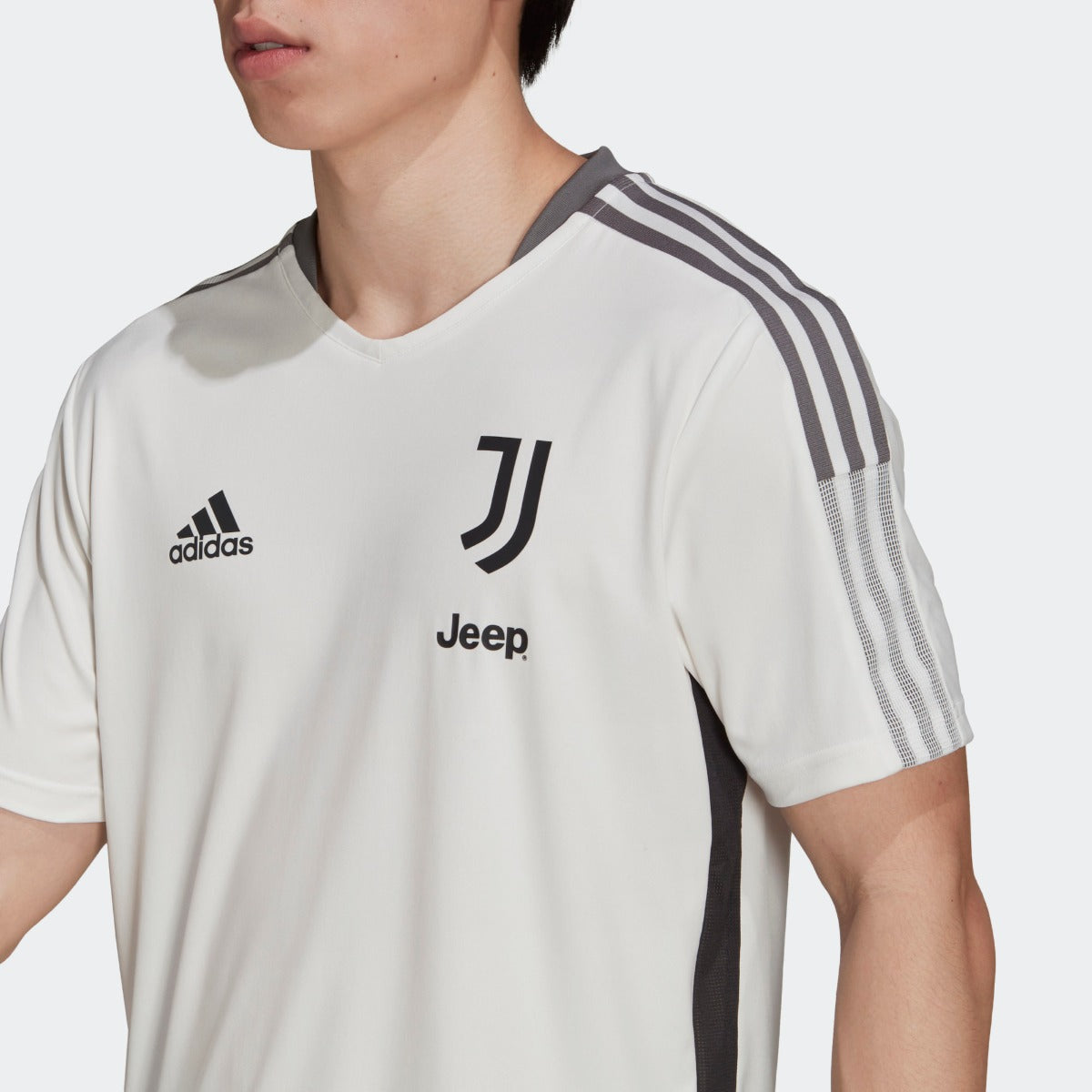 Adidas 2021-22 Juventus Training Jersey - White-Grey (Detail 1)