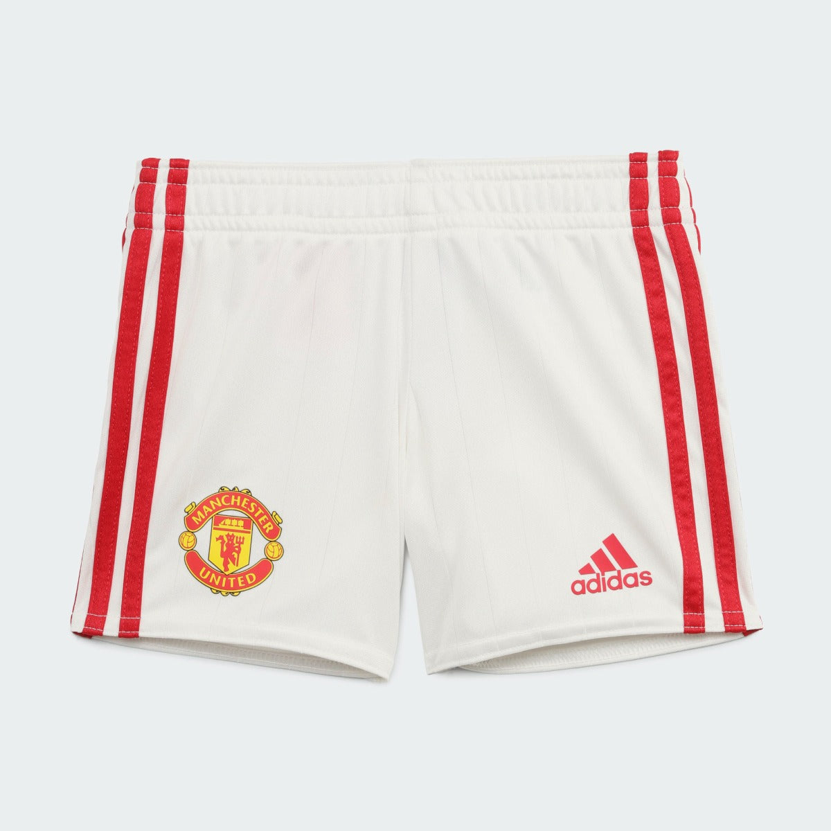 Adidas 2021-22 Manchester United Home Baby Set - Red-White (Shorts - Front)