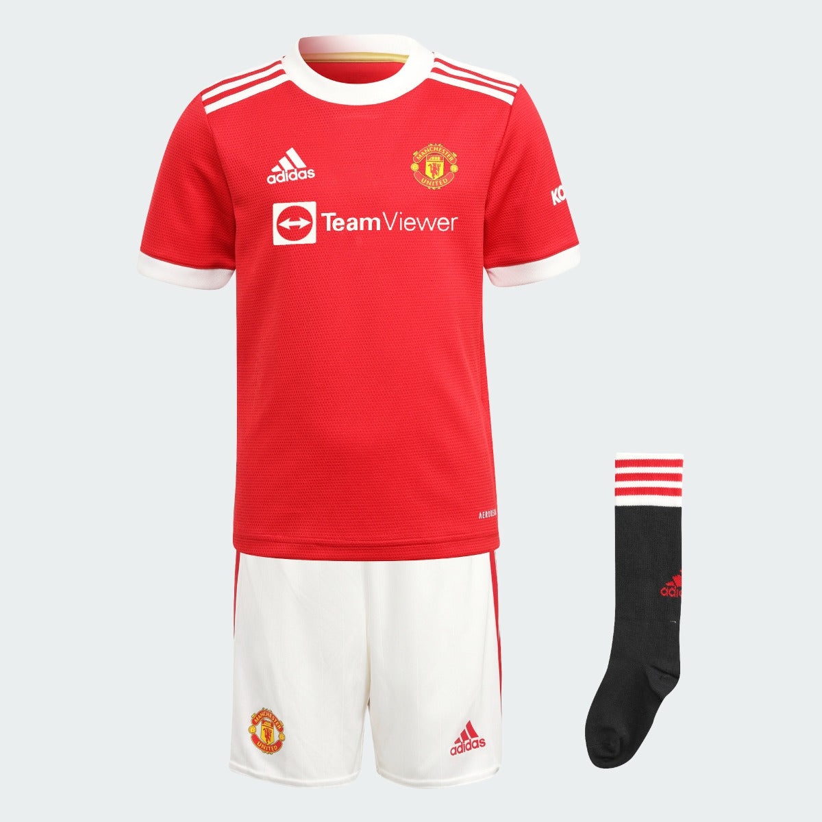 Adidas 2021-22 Manchester United Home MINI Set - Red-White (Set)