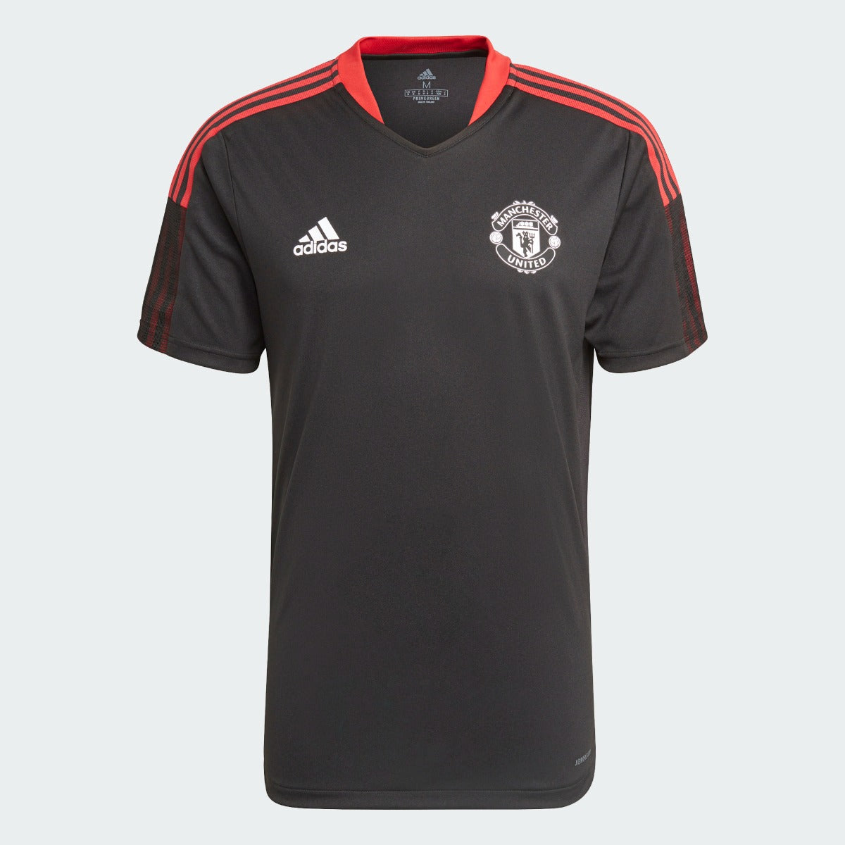 Adidas 2021-22 Manchester United Training Jersey - Black-Red (Front)
