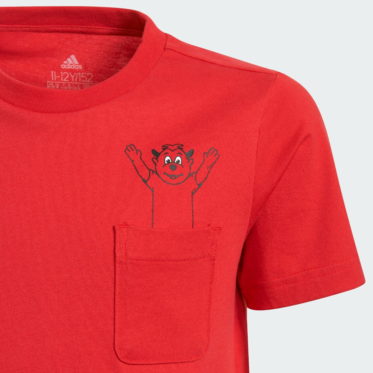 Adidas 2021-22 Manchester United Youth Tee - Red (Detail 1)