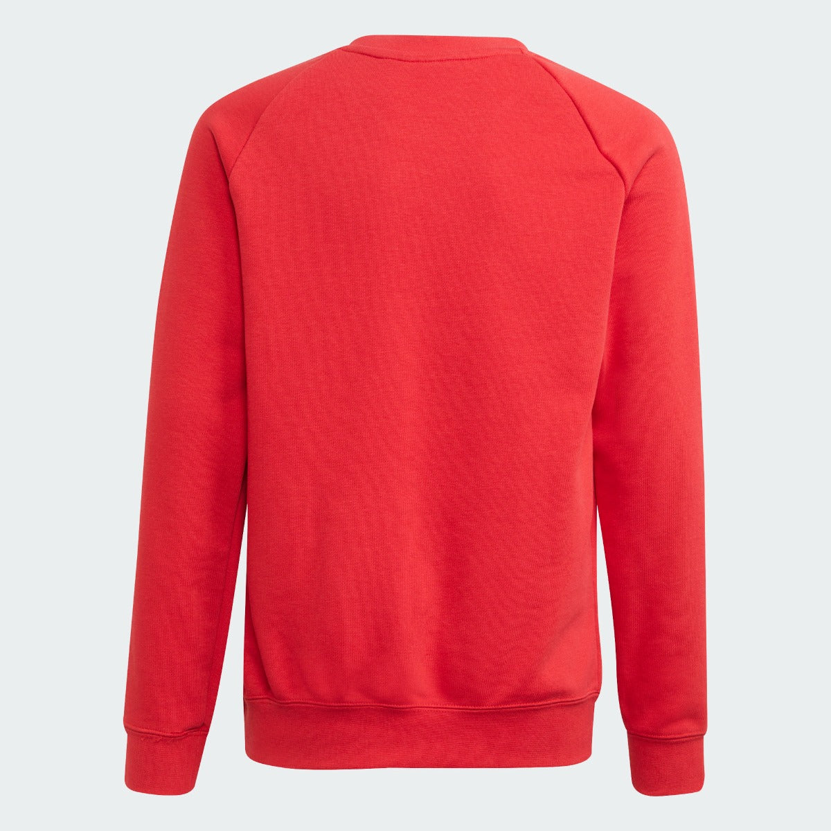 Adidas 2021-22 Manchester United Youth Crew Sweatshirt - Red (Back)