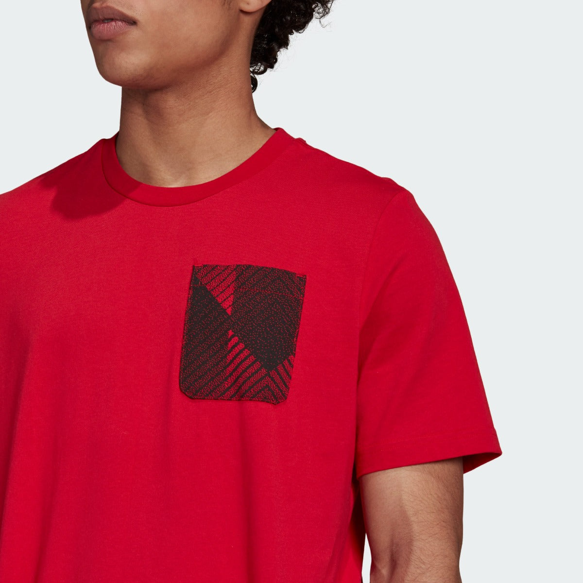 Adidas 2021-22 Manchester United Street Tee - Red (Detail 1)
