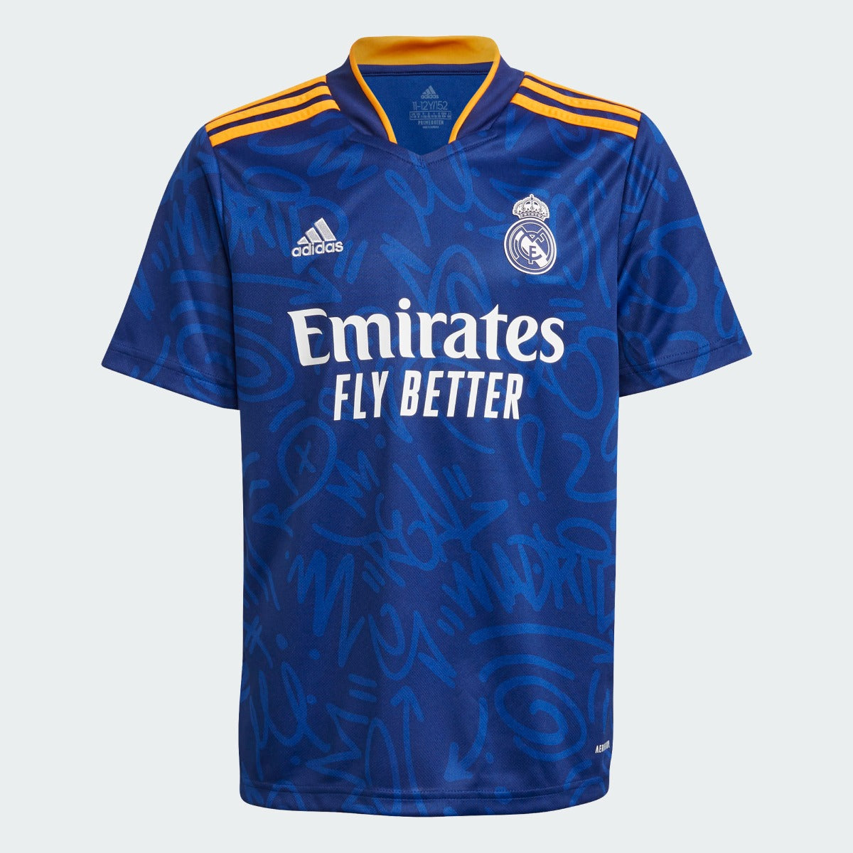 Adidas 2021-22 Real Madrid Youth Away Jersey - Victory Blue (Front)