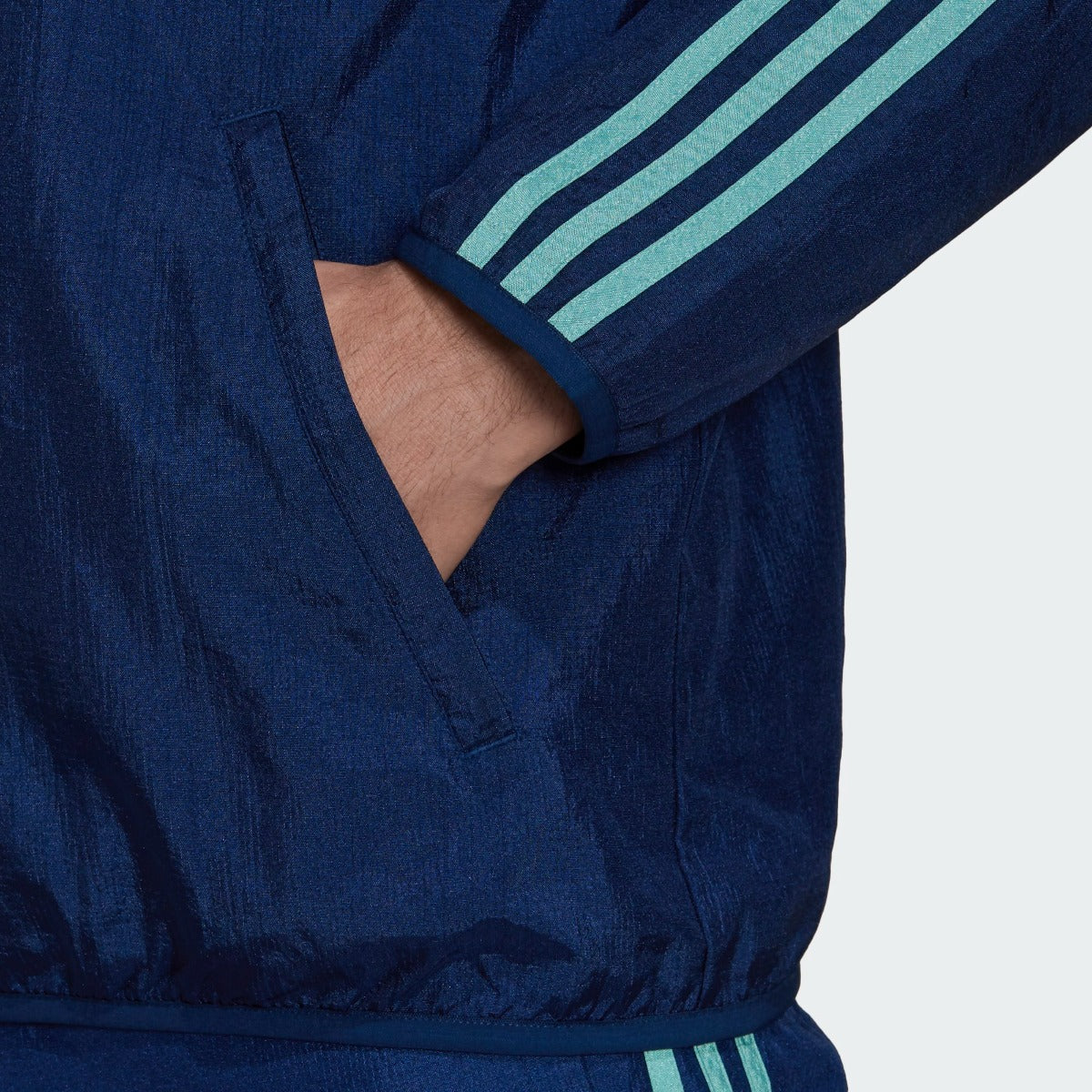 Adidas 2021-22 Arsenal Icons Woven Track Jacket - Mystery Blue (Detail 3)