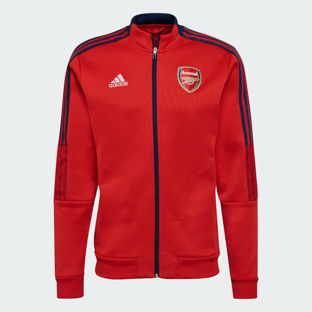 Adidas 2021-22 Arsenal Anthem Jacket - Red-Navy (Front)