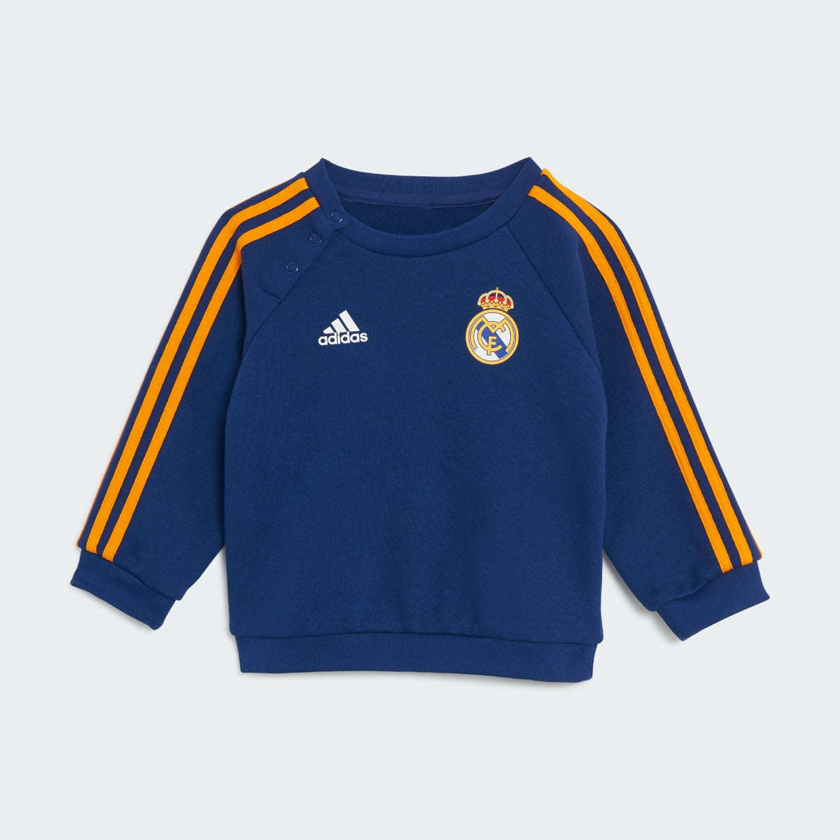 Adidas 2021-22 Real Madrid 3 Stripes Baby Jogger - Victory Blue (Top - Front)