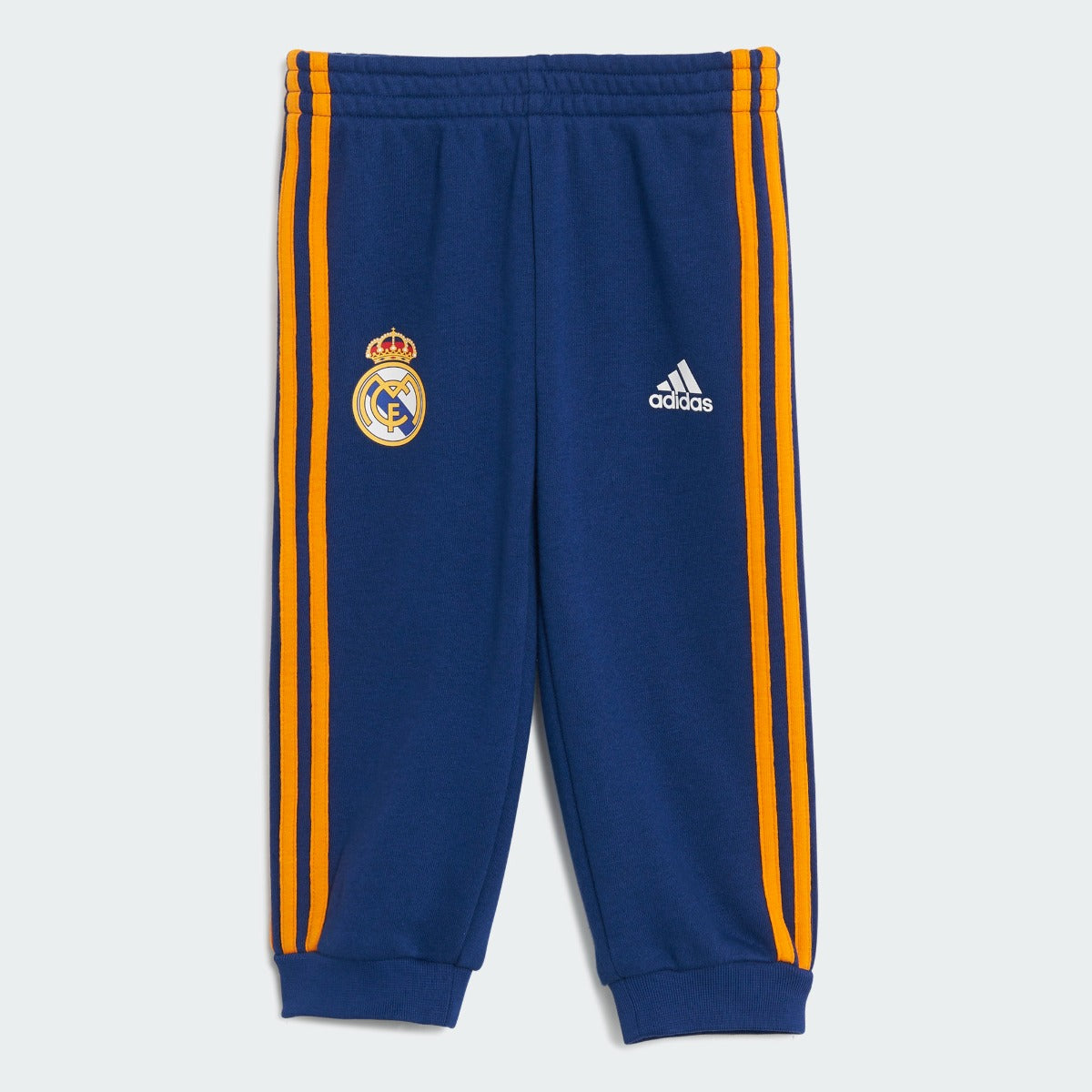 Adidas 2021-22 Real Madrid 3 Stripes Baby Jogger - Victory Blue (Pants - Front)
