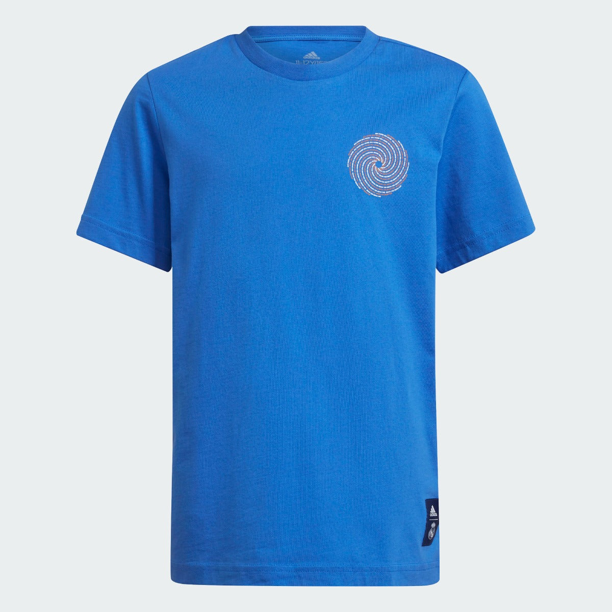 Adidas 2021-22 Real Madrid Youth Tee - Hi Res Blue (Front)