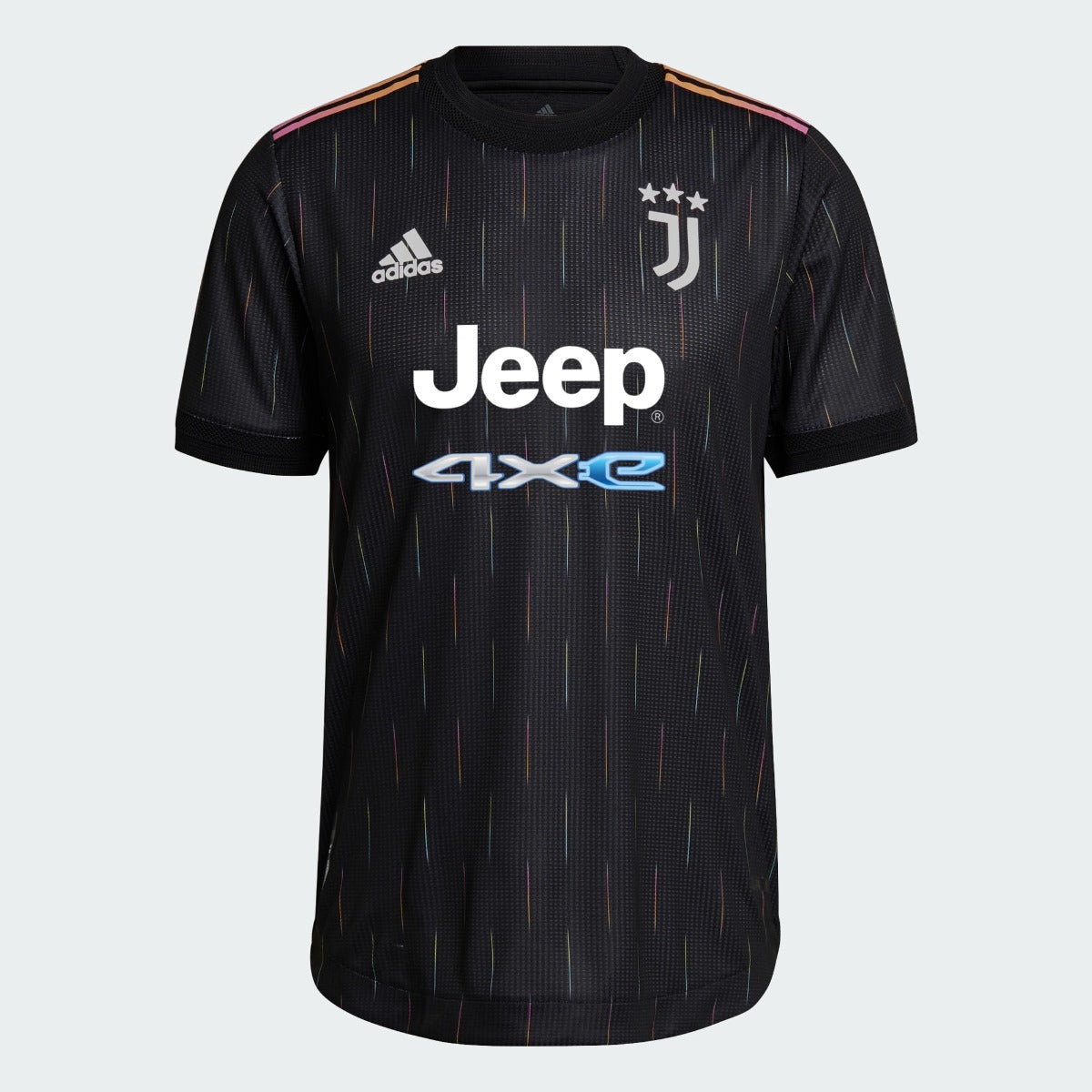 Adidas 2021-22 Juventus Authentic Away Jersey - Black (Front)