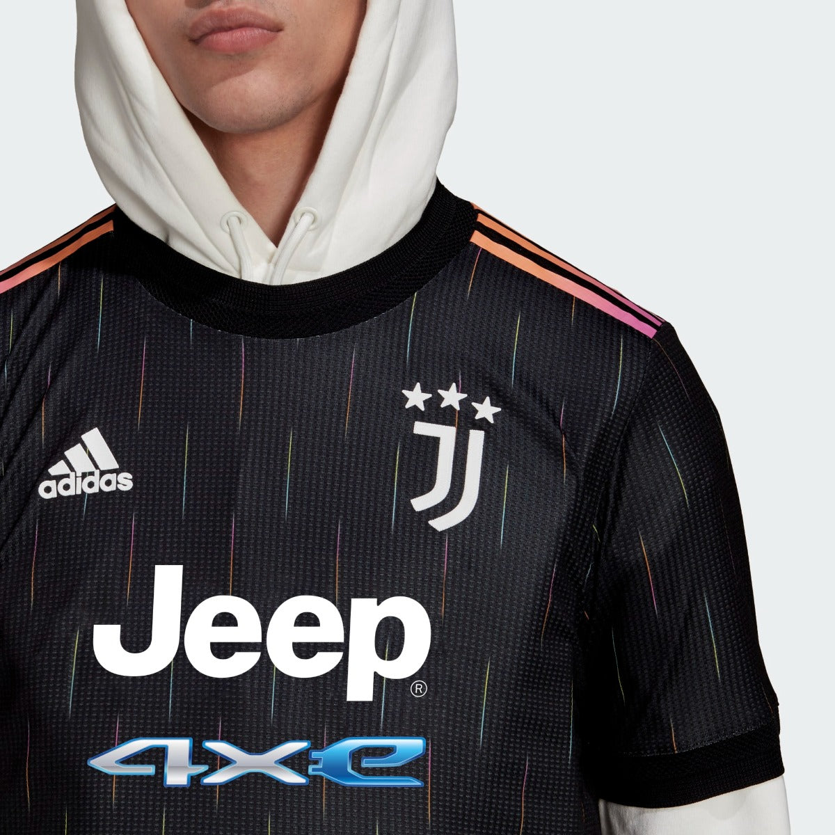 Adidas 2021-22 Juventus Authentic Away Jersey - Black (Detail 1)