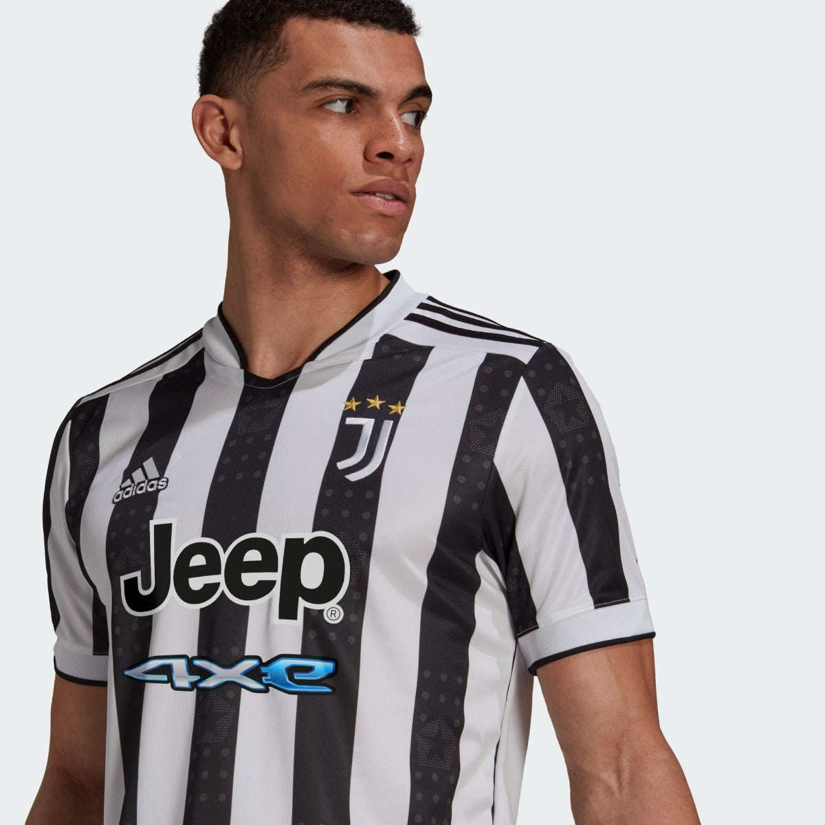 Adidas 2021-22 Juventus Home Jersey - White-Black (Detail 1)