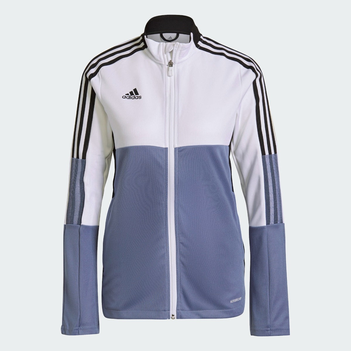 Adidas Women Tiro Track Jacket - White-Orbit Violet (Front)