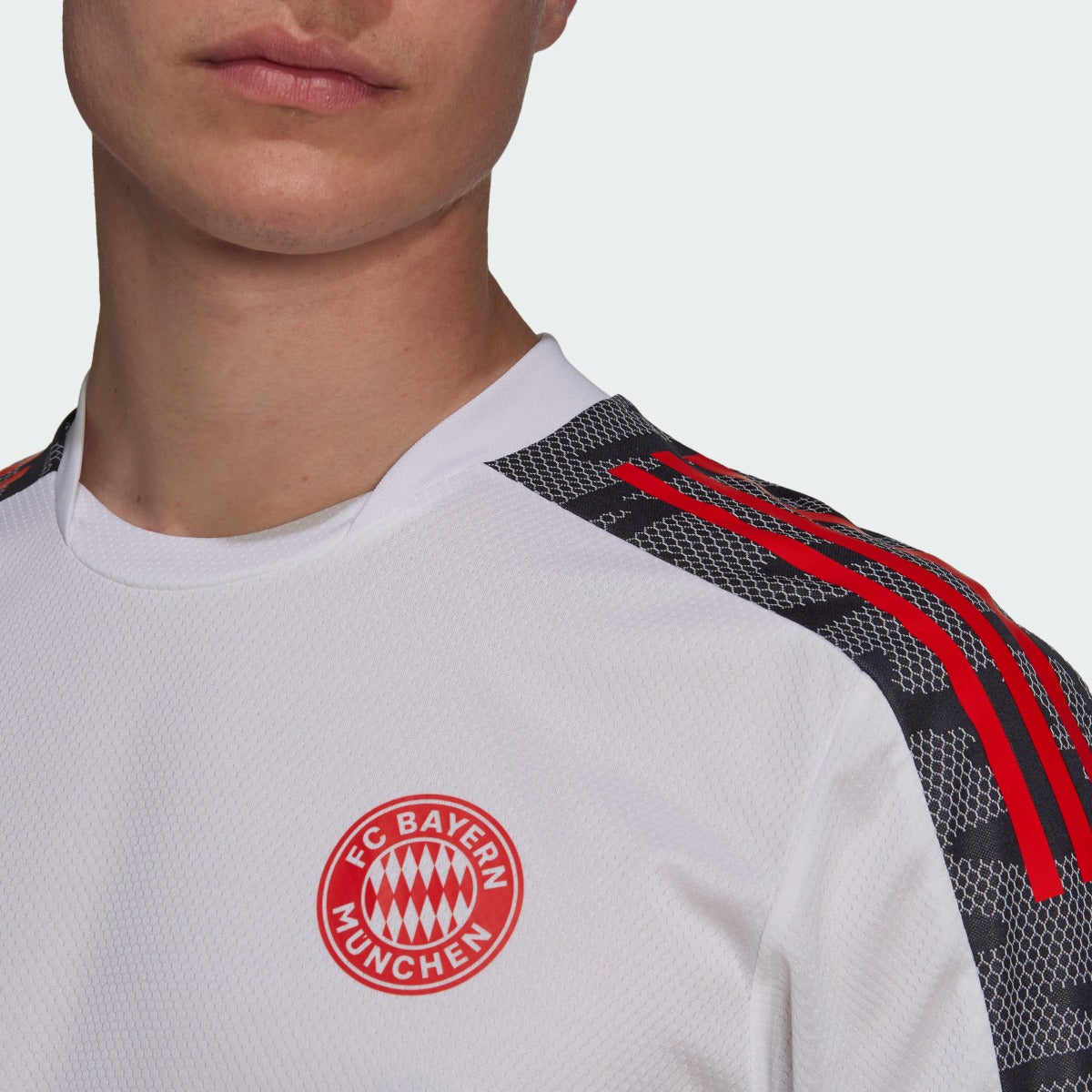 Adidas 2021-22 Bayern Munich Euro Training Jersey - White (Detail 1)