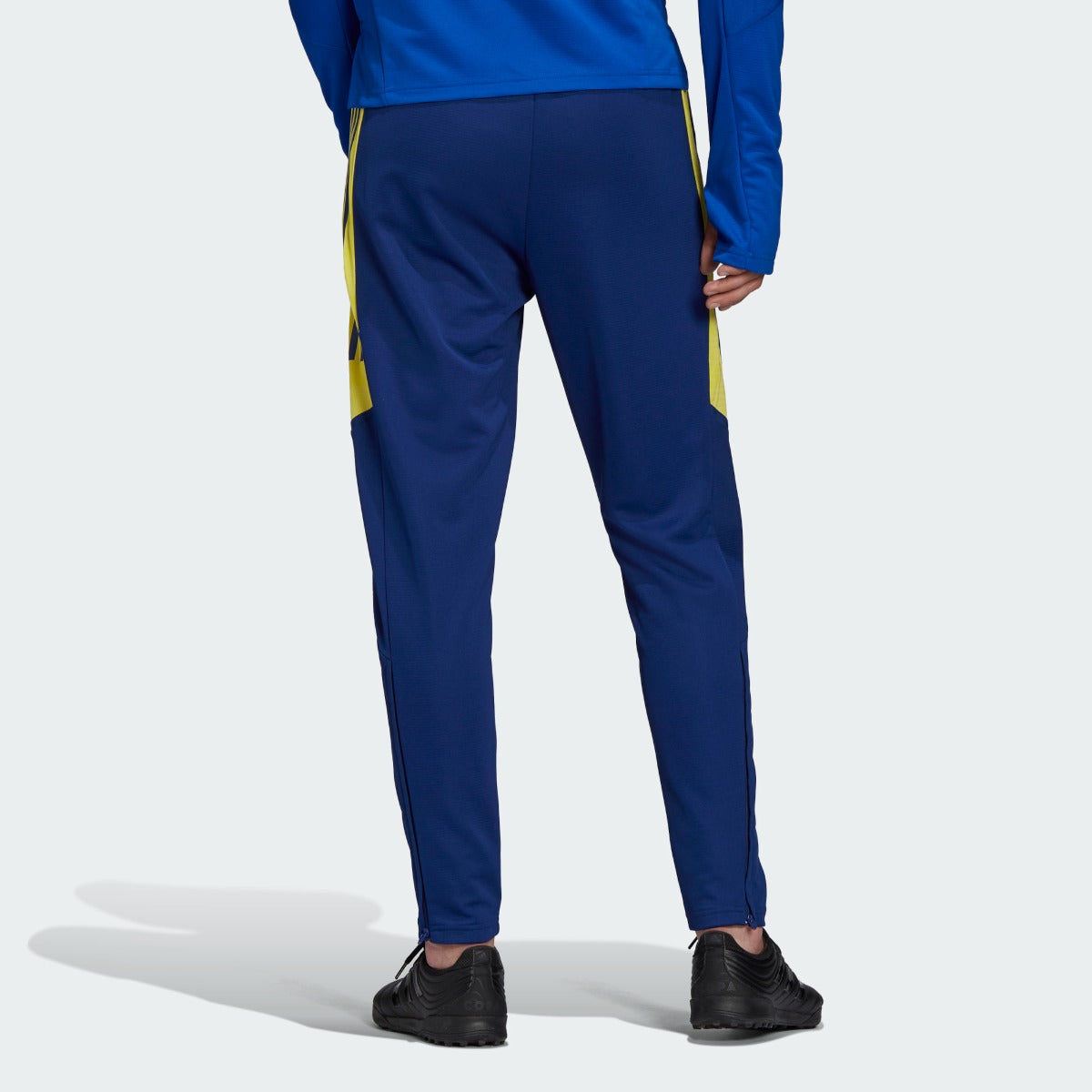 Adidas 2021-22 Juventus Euro Training Pants - Victory Blue-Yellow (Model - Back)