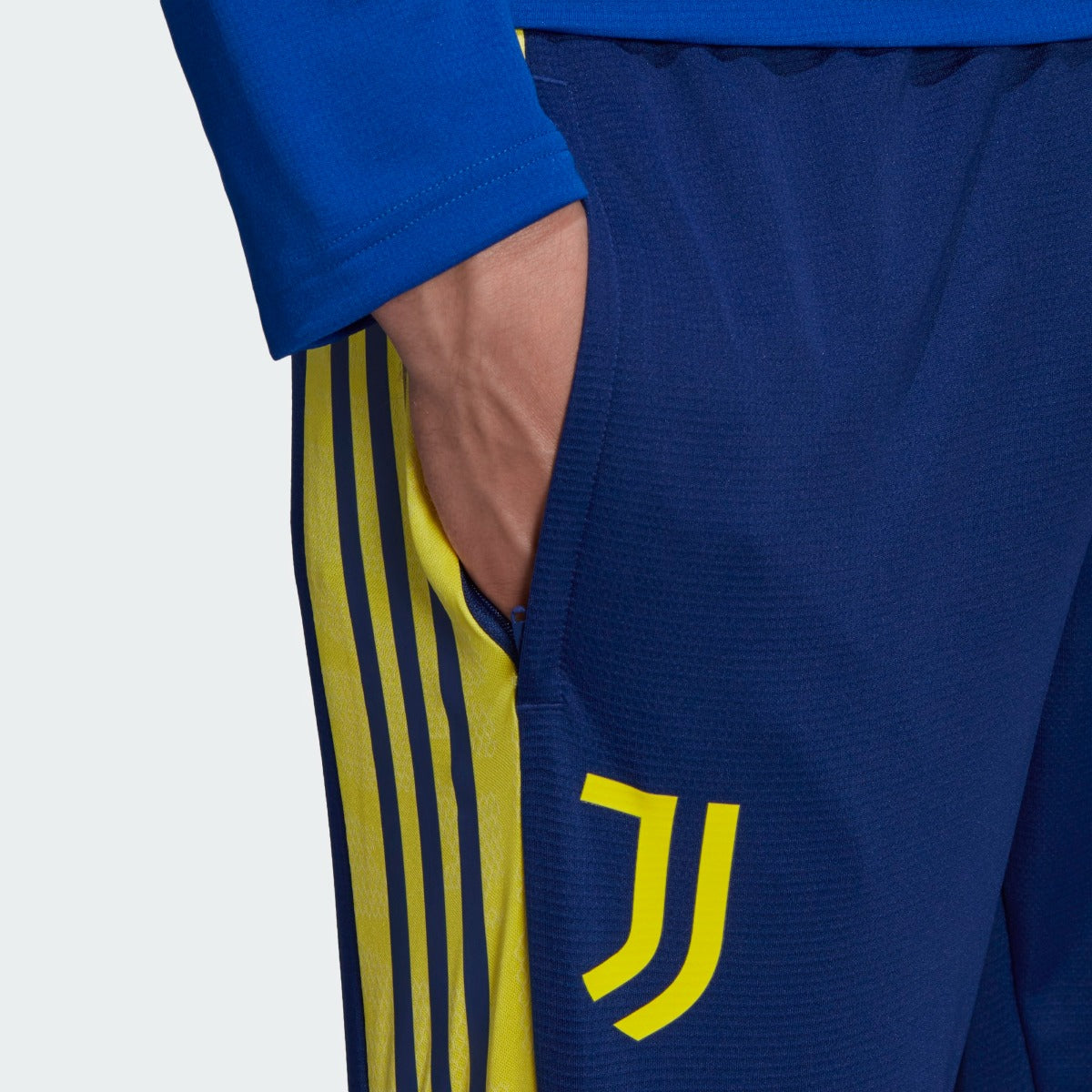 Adidas 2021-22 Juventus Euro Training Pants - Victory Blue-Yellow (Detail 1)