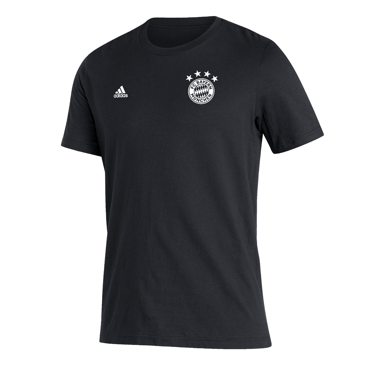 Adidas 2021-22 Bayern Munich Lewandowski #9 Amplifier SS Tee - Black (Front)