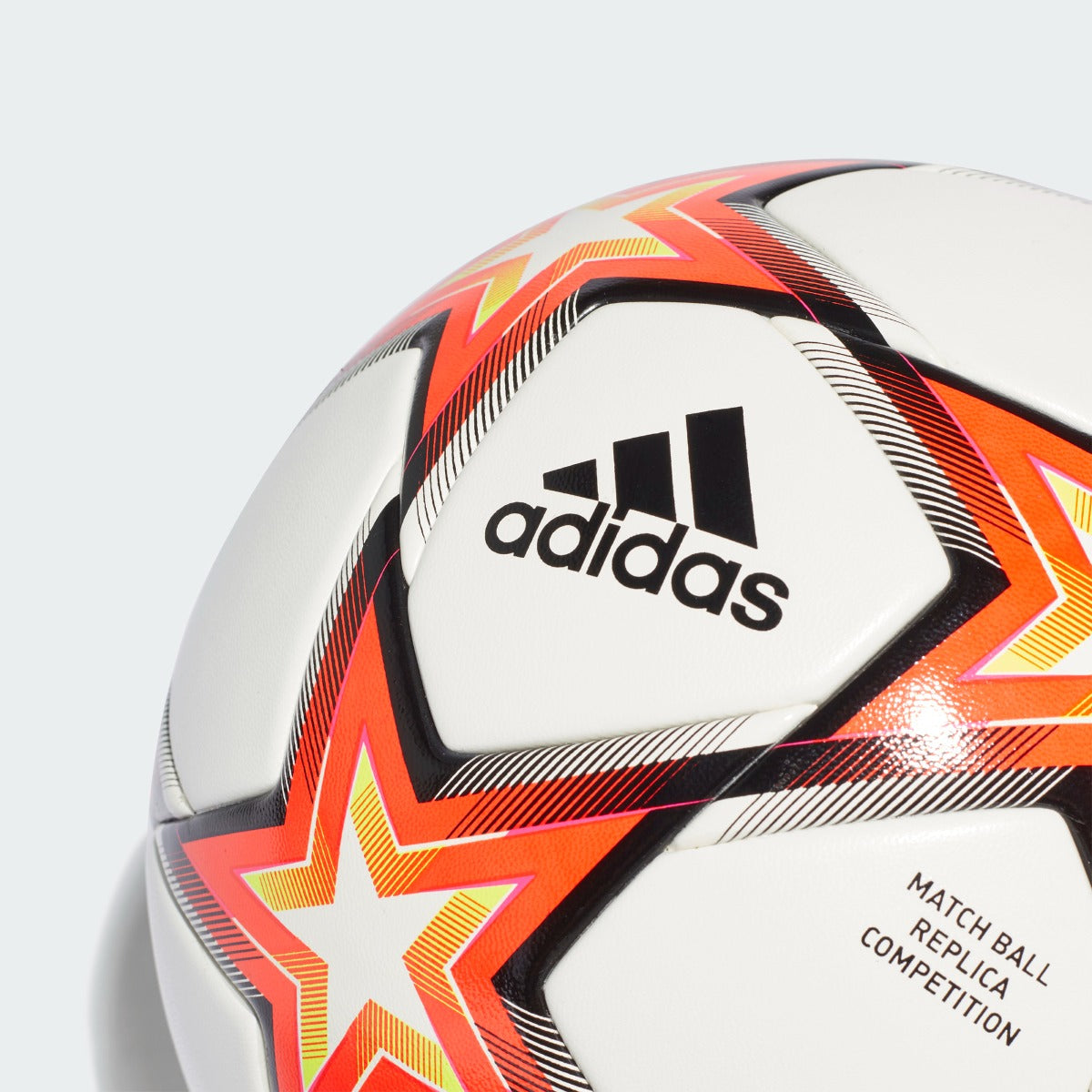 Adidas UCL Competition Pyrostorm Ball - White-Solar Red-Yellow (Detail 1)