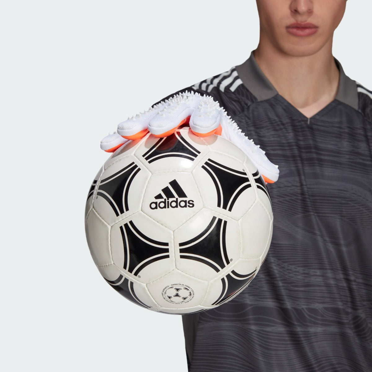 Adidas Predator Pro Goalkeeper Gloves - White-Grey-Orange (Model 2)