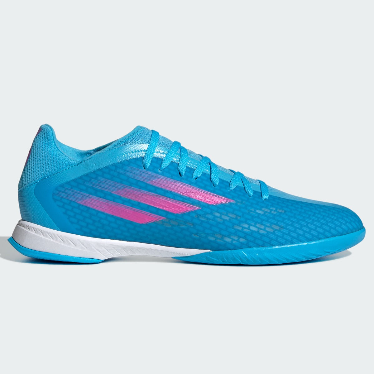 adidas X Speedflow .3 Indoor - Sky Rush-Shock Pink (Side 1)