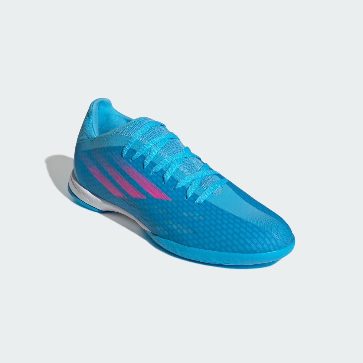 adidas X Speedflow .3 Indoor - Sky Rush-Shock Pink (Diagonal 1)