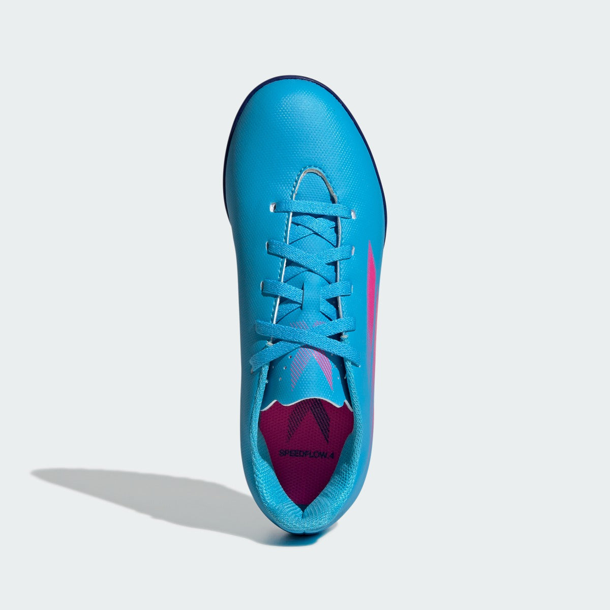 adidas Kids X Speedflow .4 Turf - Sky Rush-Shock Pink (Top)