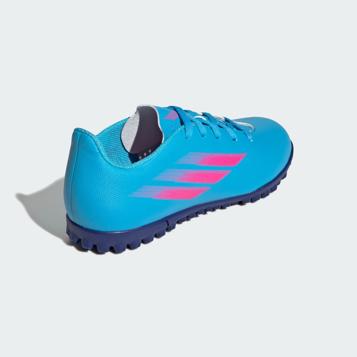 adidas Kids X Speedflow .4 Turf - Sky Rush-Shock Pink (Diagonal 2)