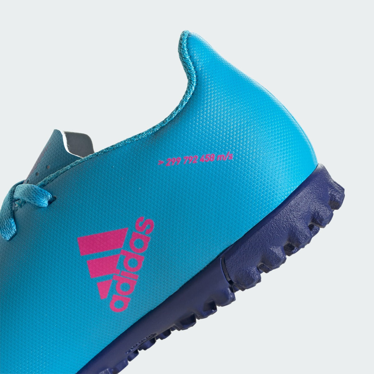 adidas Kids X Speedflow .4 Turf - Sky Rush-Shock Pink (Detail 2)