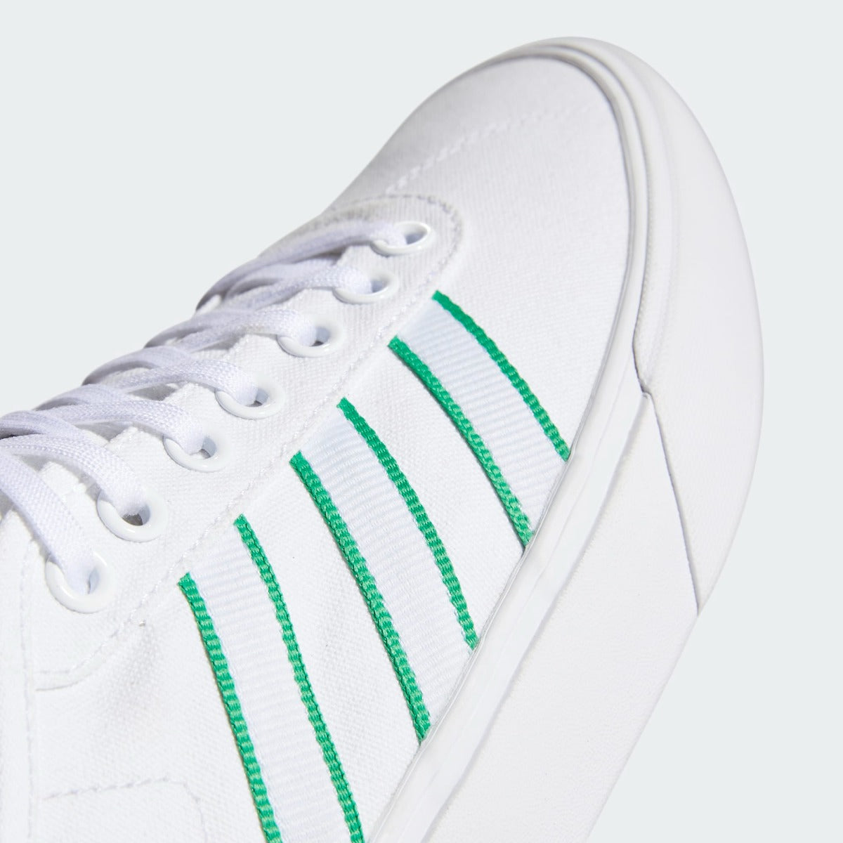 Adidas DELPALA x FMF Skate-Inspired Shoes - White-Green (Detail 2)