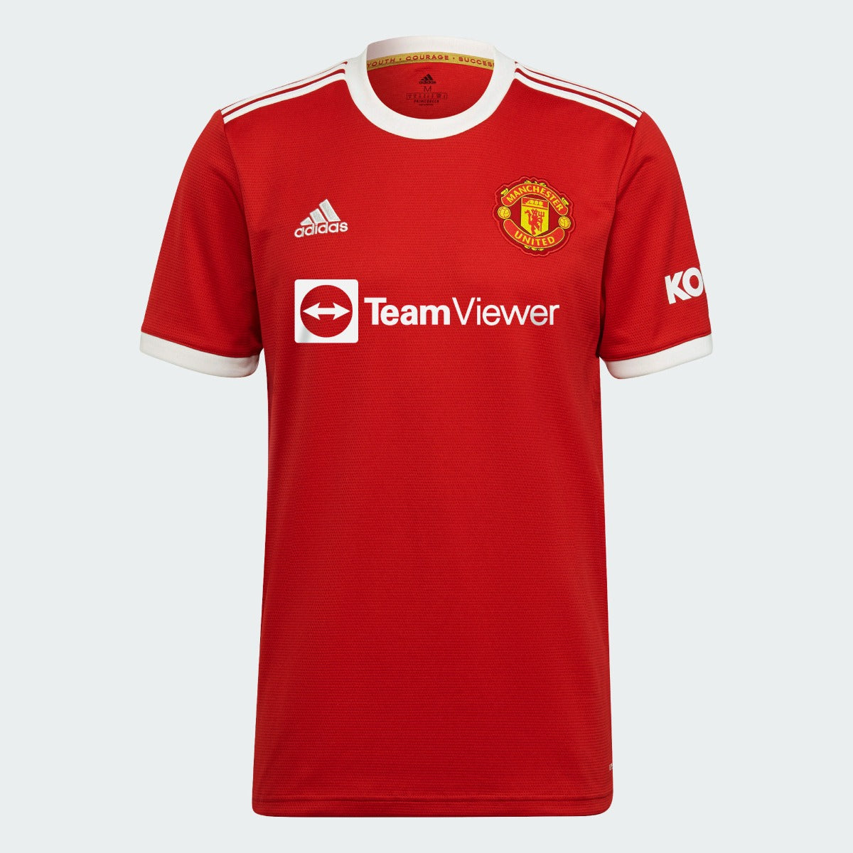 Adidas 2021-22 Manchester United Home Jersey - Red-White (Front)