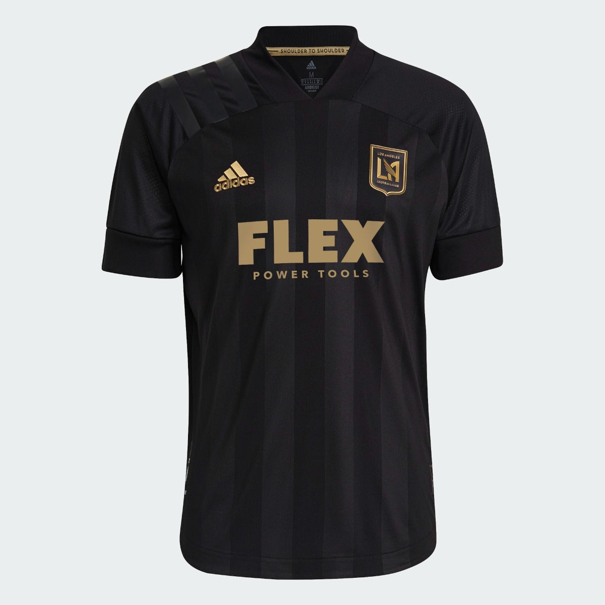 Adidas 2021 LAFC Authentic Home Jersey - Black-Gold (Front)